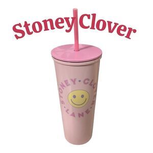 Stoney Clover Pink Tumbler with Straw